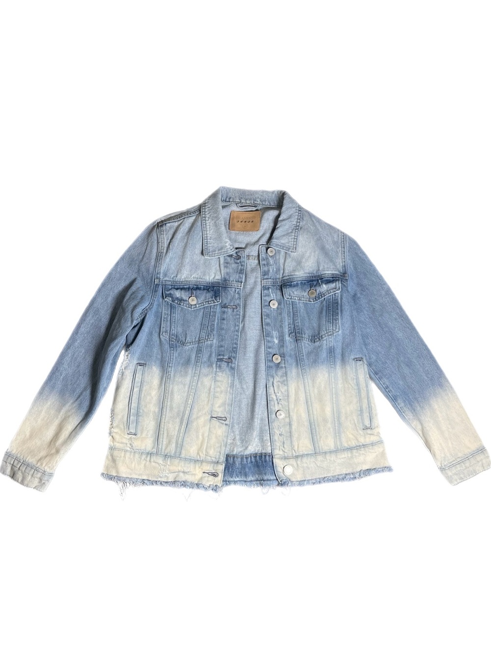 BLANK NYC Denim Distressed Jacket